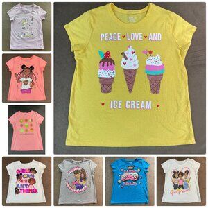 The Children's Place Joe Fresh Cat & Jack Girls Cotton T-shirts Size Medium Lot